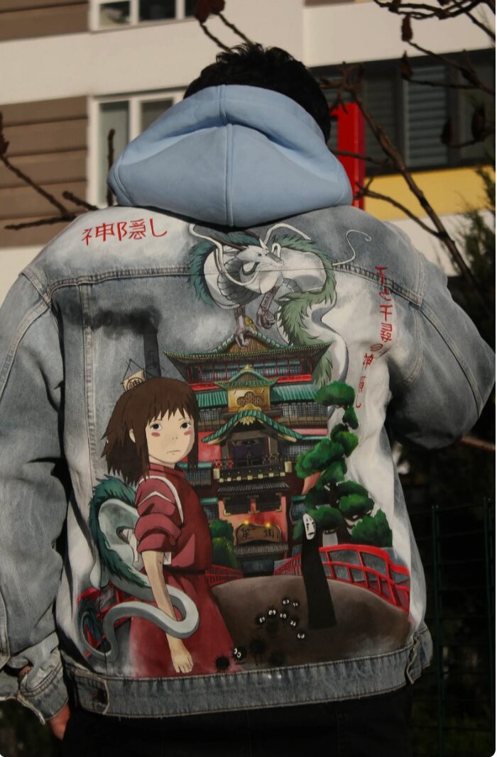 Hand painted anime jacket