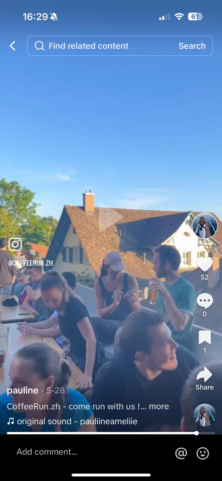 having a beer with the run club