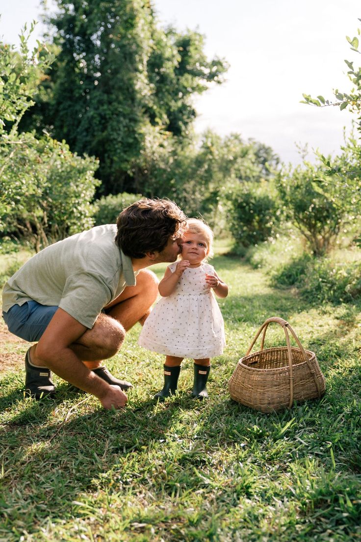 Little girl with her dad