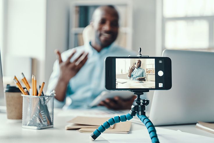man talking to phone