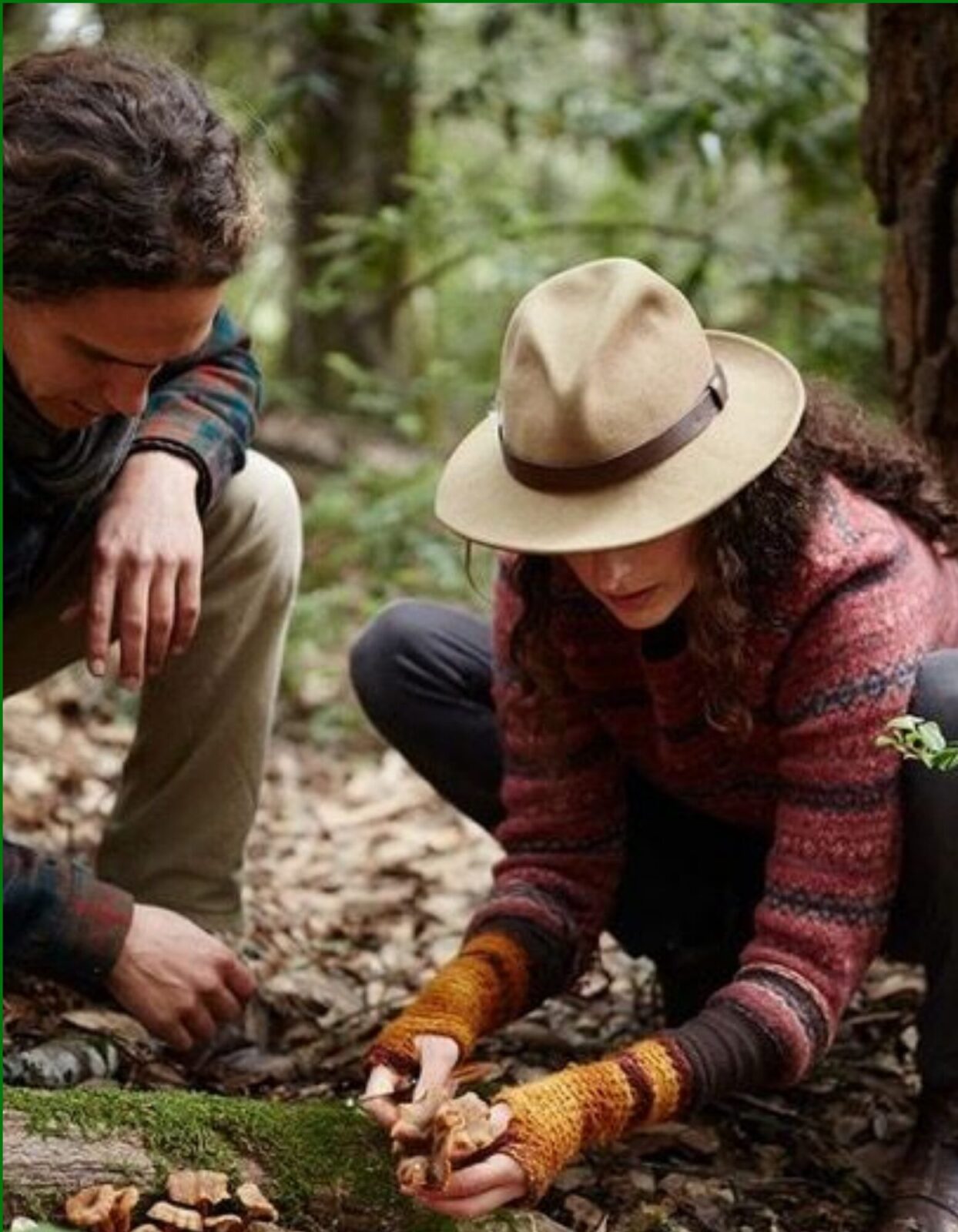 man-woman-picking-leaves