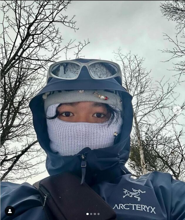 masked selfie