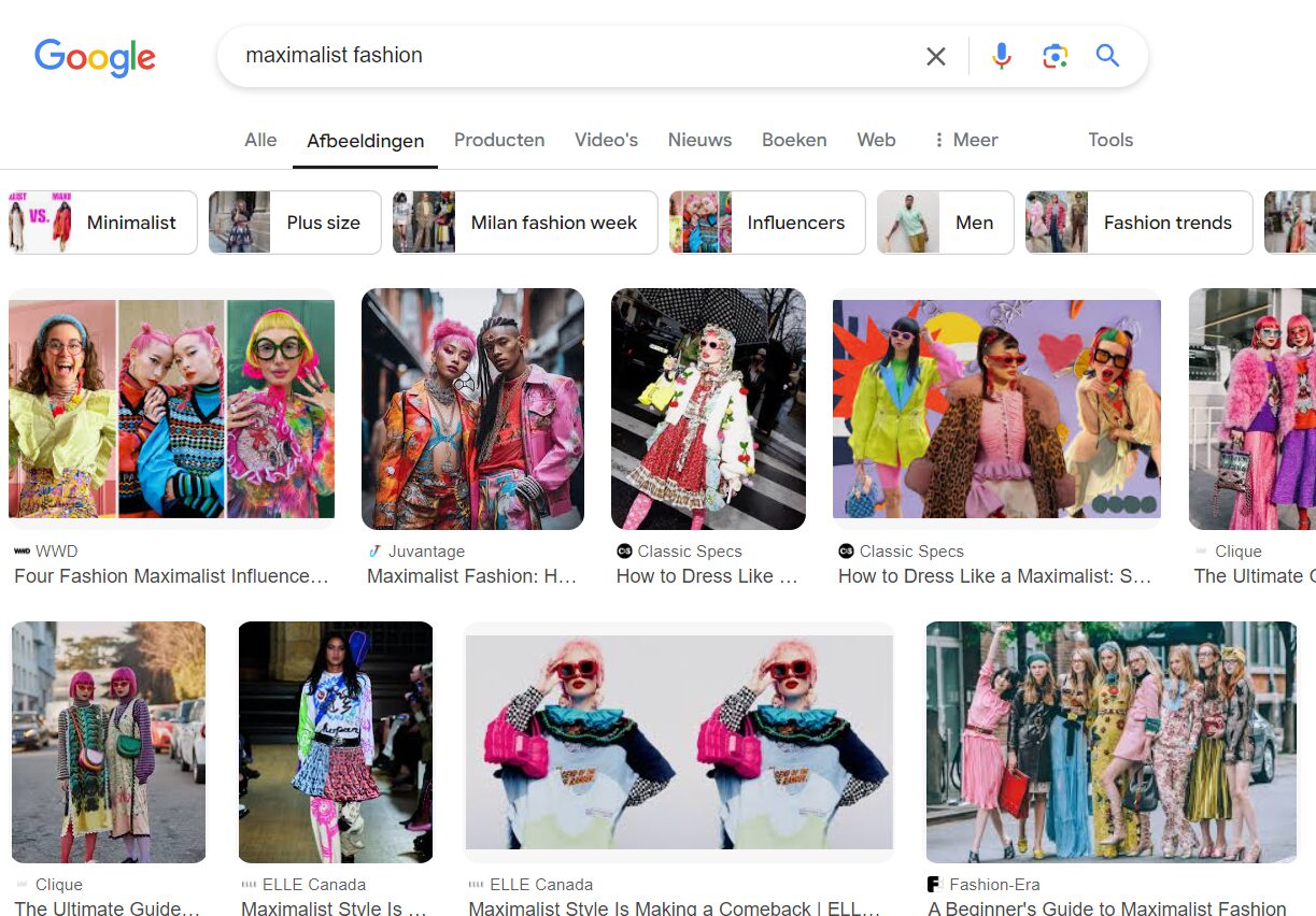 maximalist fashion google search