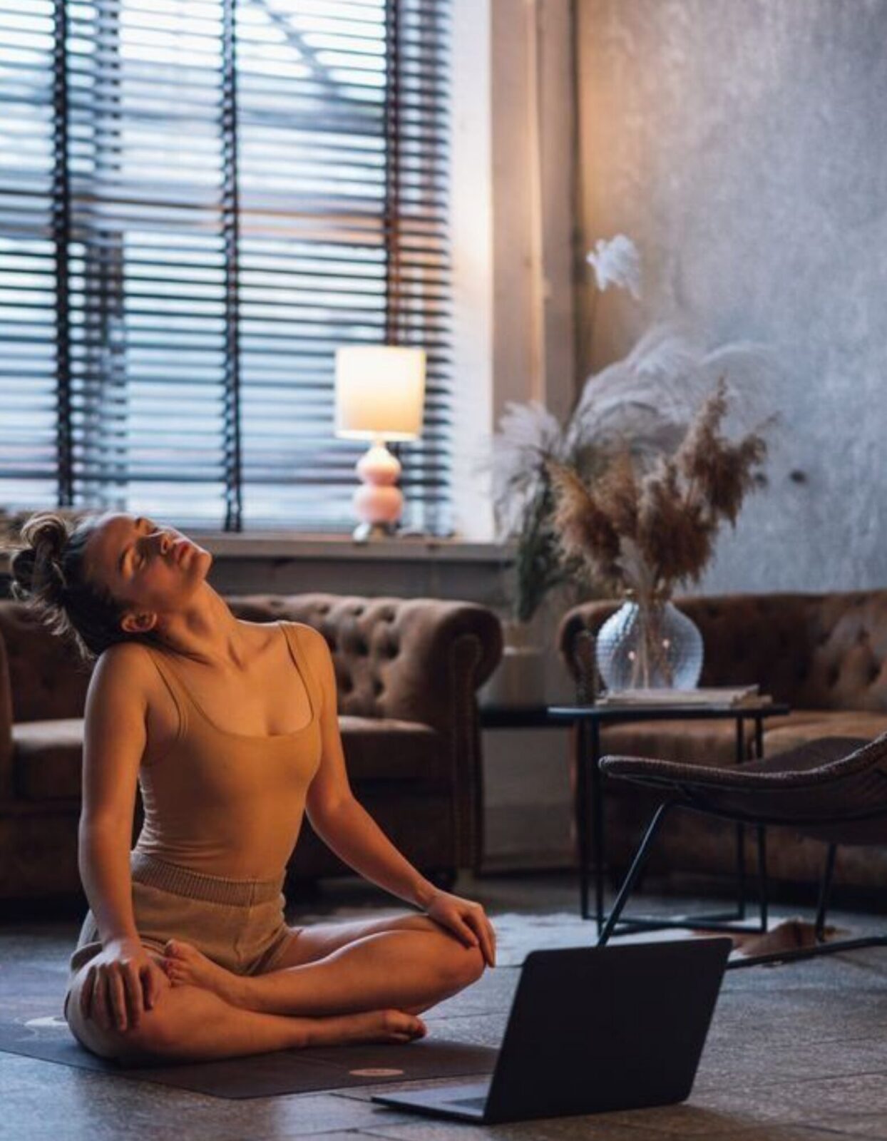 meditation-laptop-living-room
