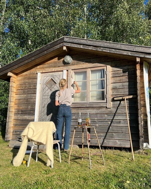 Painting outside