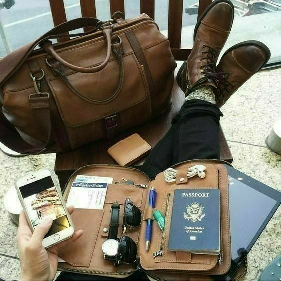 passport on lap