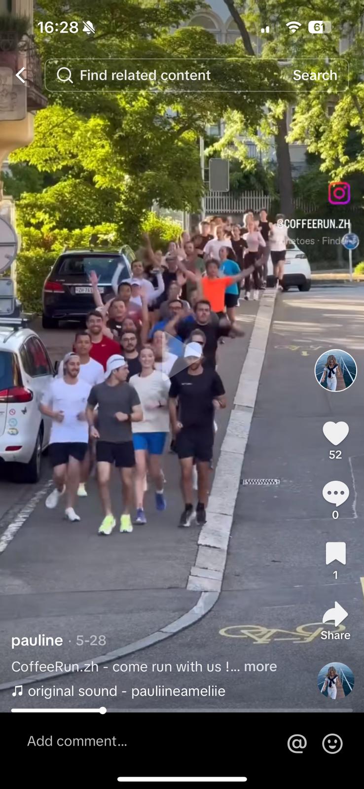 run club with happy faces in streets