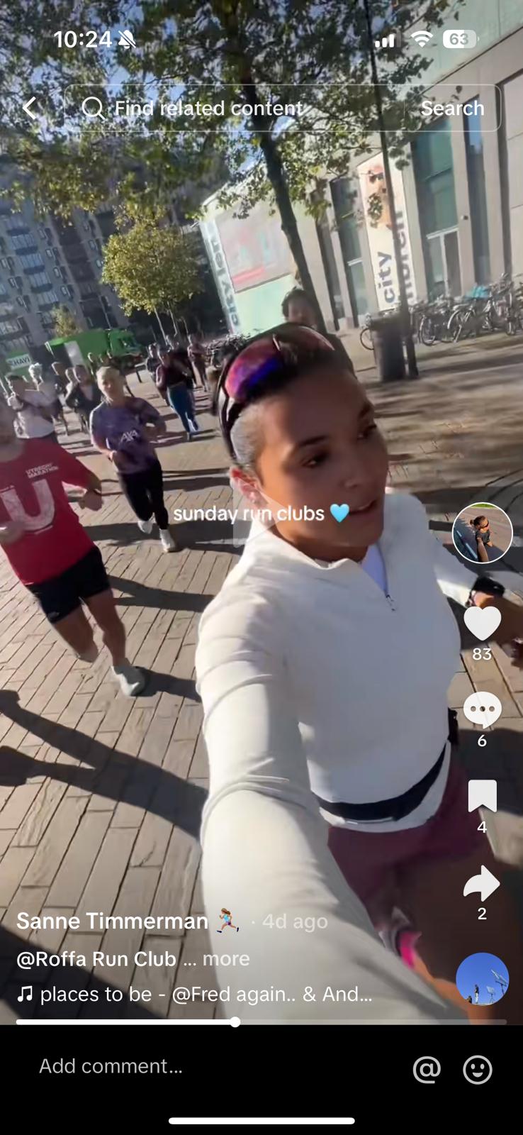 running with sunglasses