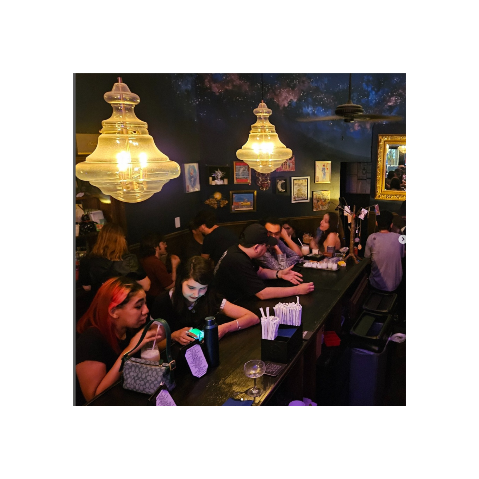 sober bar bird view