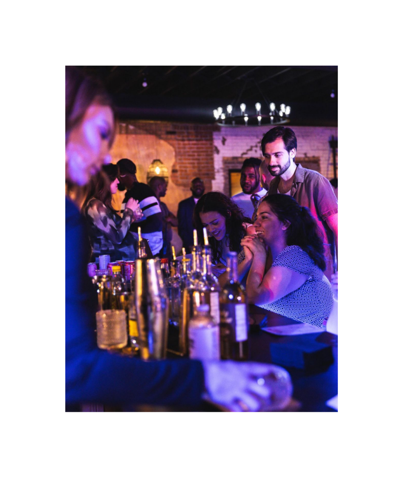 sober bar busy