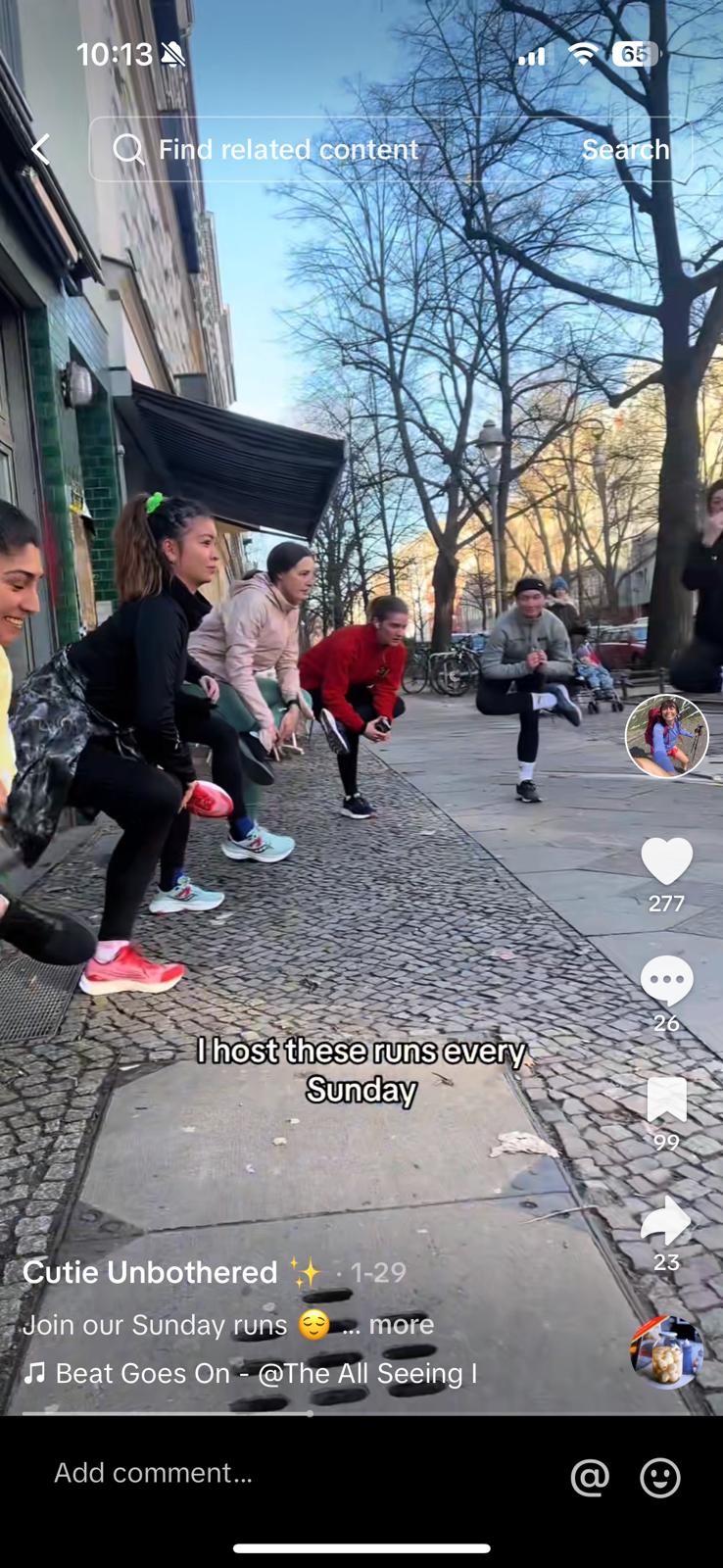 stretching in a circle