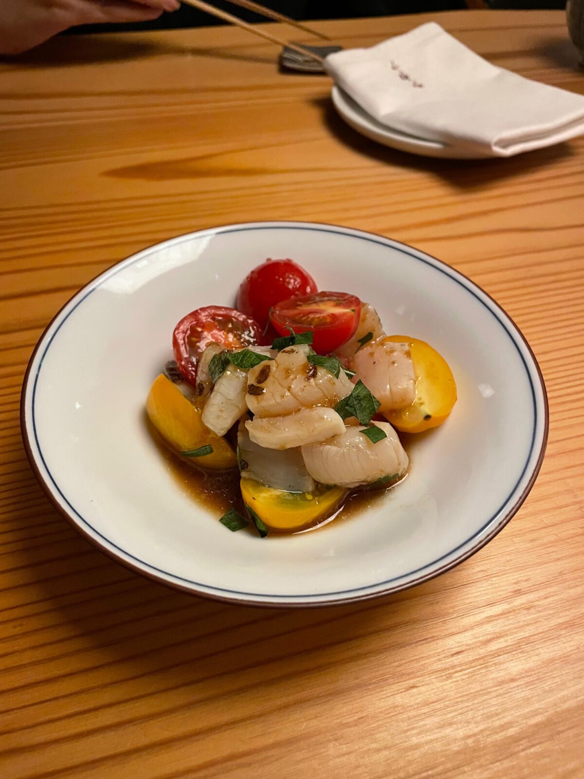 wholefoods-tomato and scallop salad