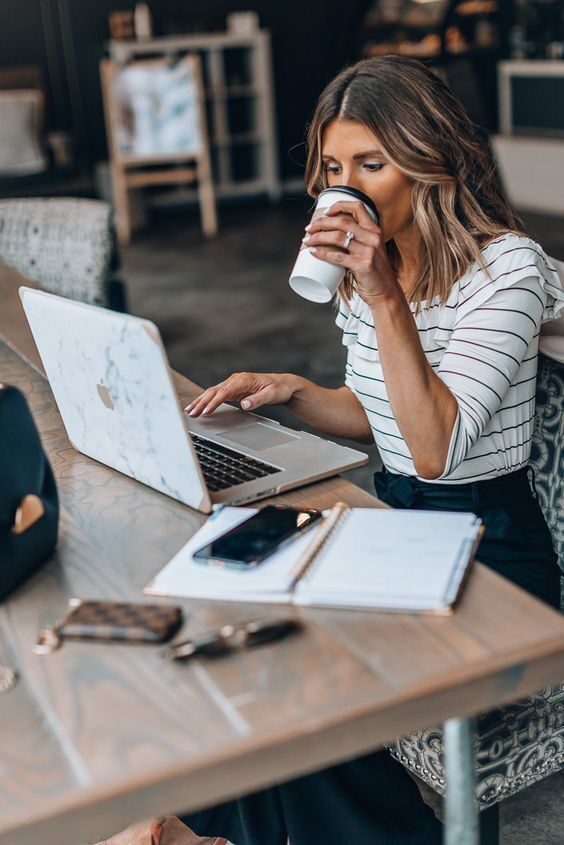 woman with coffee