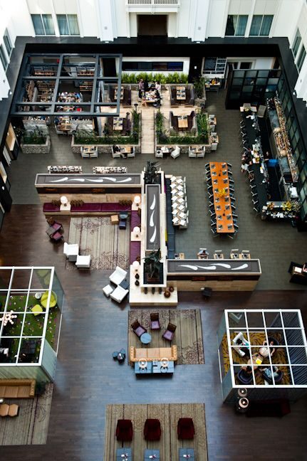 workspace from above