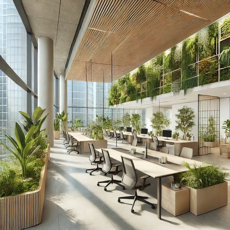 workspace with nature